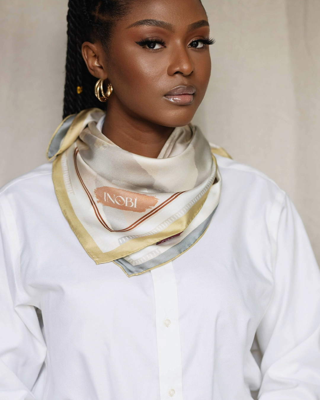 Eos Silk Twill Scarf - Image 3